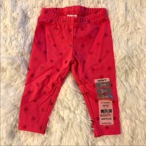 Carter’s - Infant Girl’s Leggings Pink /Polka Dot